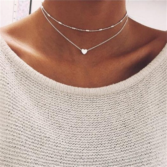 heart Tassel Pendant necklace