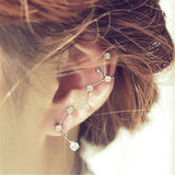big dipper shape rhinestone earring