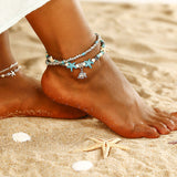 Star color Chain Ankle Bracelet
