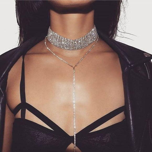 Choker Crystal Gem Luxury necklace
