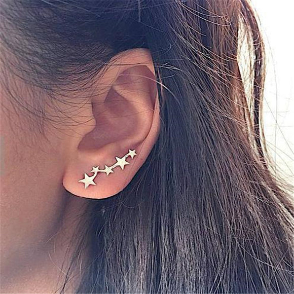 Star Long splicing earrings