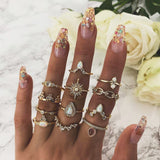 Vintage Gold Rings Set