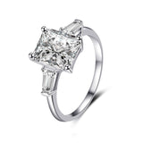 Designs New Silver Cubic Zircon Rings Set