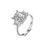 Designs New Silver Cubic Zircon Rings Set