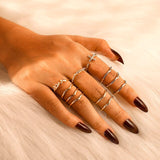 Vintage  Hearts Fatima Hands Cross Crown Fashion Rings