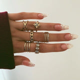 Vintage  Hearts Fatima Hands Cross Crown Fashion Rings