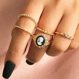 Vintage  Hearts Fatima Hands Cross Crown Fashion Rings