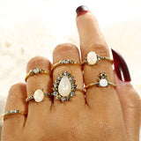Vintage  Hearts Fatima Hands Cross Crown Fashion Rings