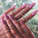 Vintage  Hearts Fatima Hands Cross Crown Fashion Rings