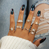 Vintage  Hearts Fatima Hands Cross Crown Fashion Rings